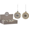 Набор HOUSE OF SEASONS, 12 шт. Стеклянных шаров, диам. 8см, золото/серебро, 2 вида 83349